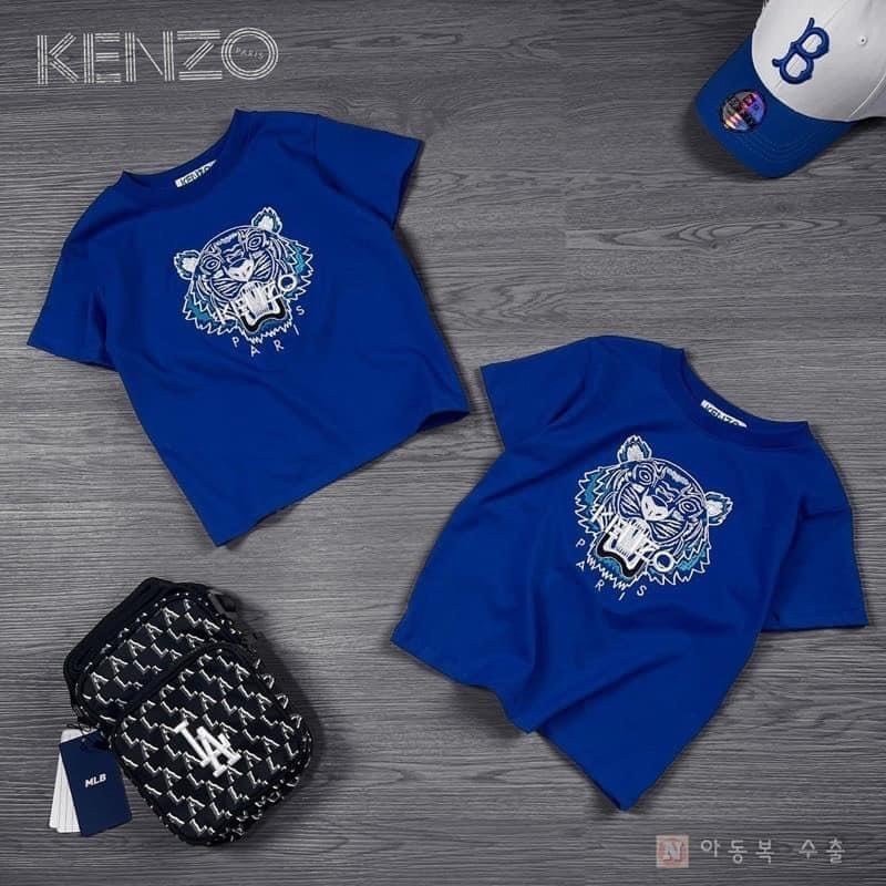 ÁO PHÔNG XANH THÊU KENZO