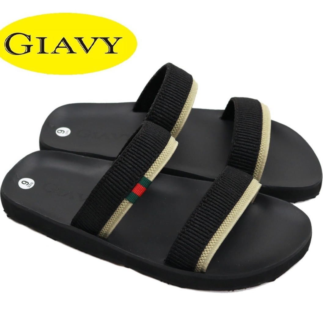 DÉP GIAVY QUAI NGANG NỮ- K346 ĐEN