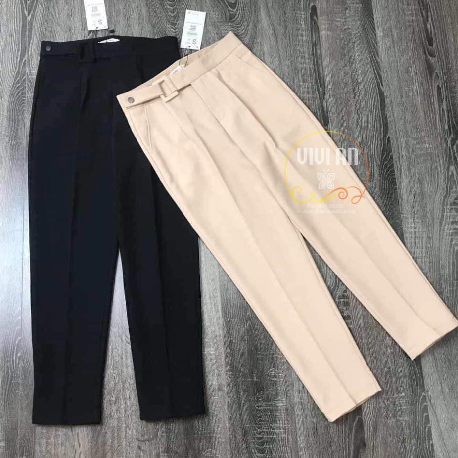 QUẦN BAGGY ĐAI VUÔNG BỌC VẢI CÔNG SỞ