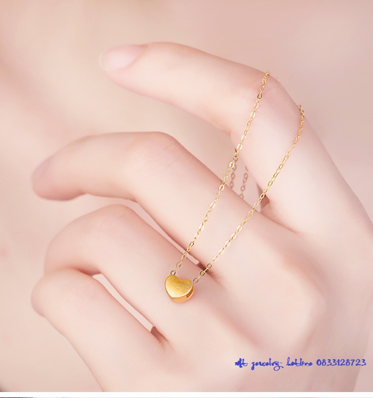 Charm mặt dây trái tim mini