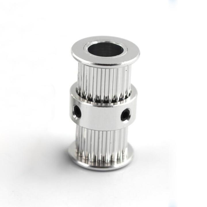 Buly, puly, pulley đôi trục 8mm - 20 răng