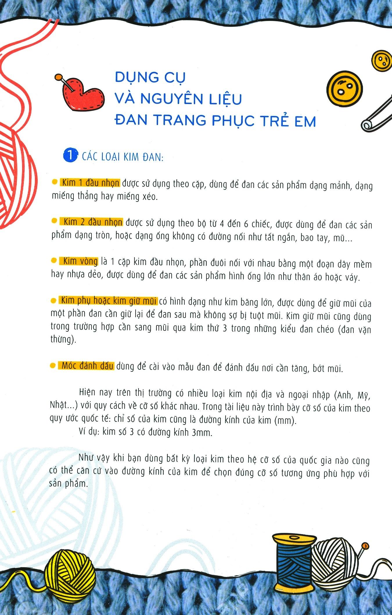 Sách Fahasa - Kỹ Thuật Đan Len Sợi - Trang Phục Trẻ Em
