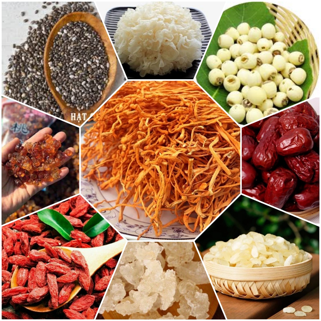 SỈ 10 SÉT ĐẶC BIỆT CHÈ DƯỠNG NHAN (14 VỊ/6 NGƯỜI ĂN/SÉT)