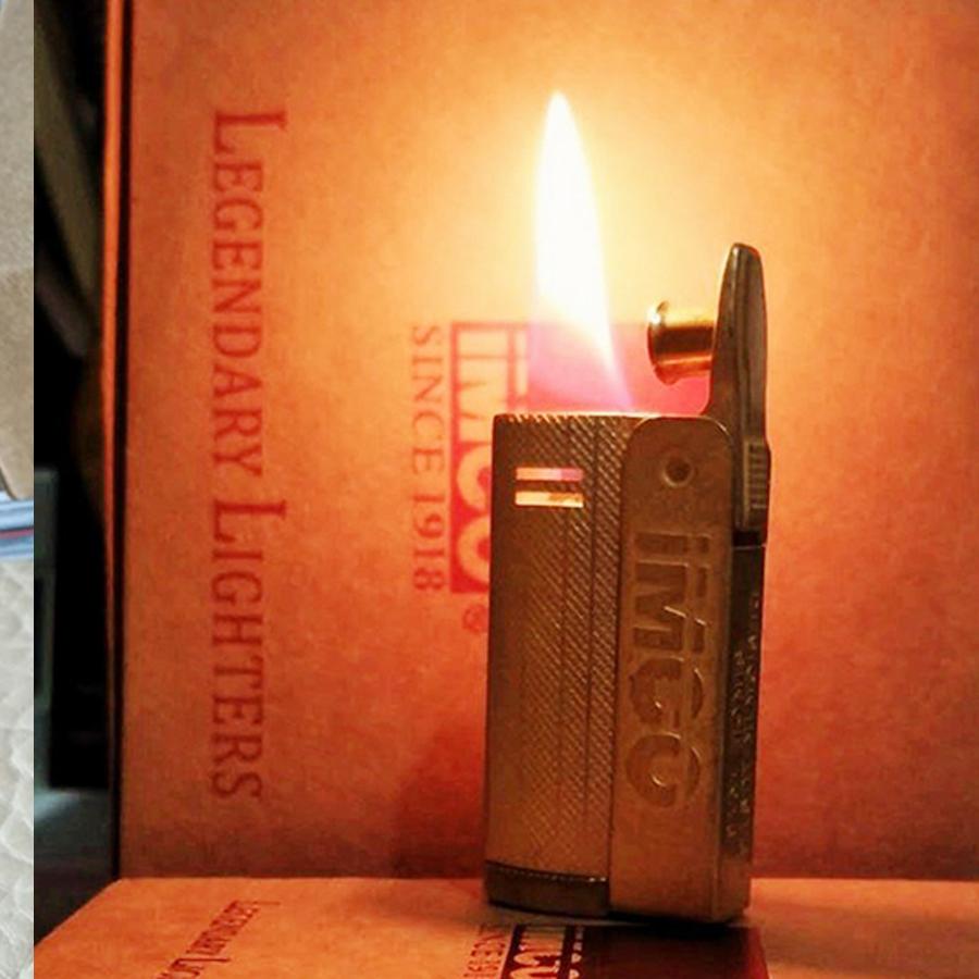 Hộp Quẹt Bật Lửa Xăng Đá Imco 6800 Cao Cấp Kiểu Dáng Cối Cổ