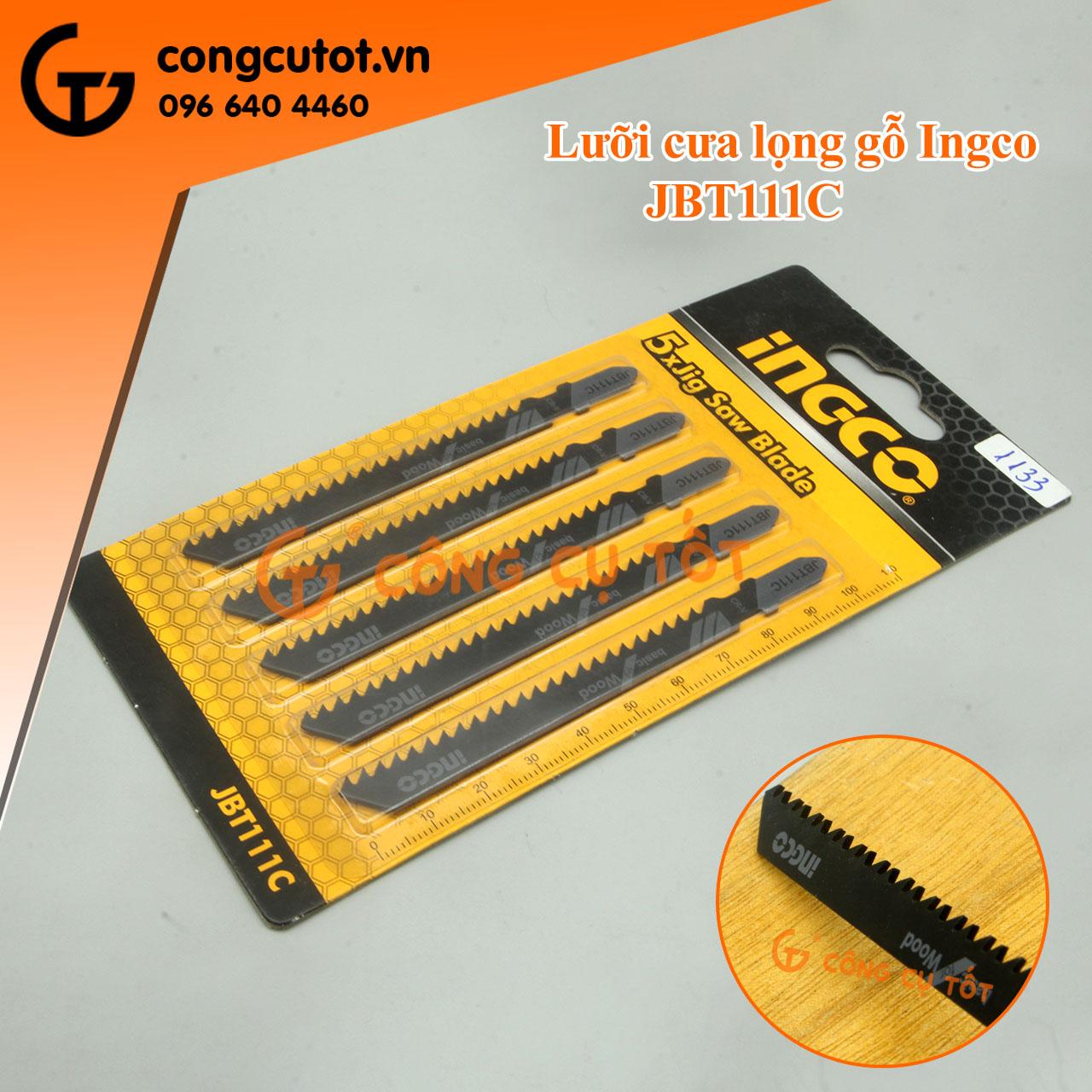 Bộ 5 lưỡi cưa lọng gỗ INGCO JBT111C