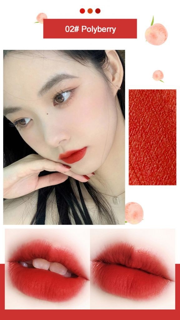 Omga peach matte lipstick