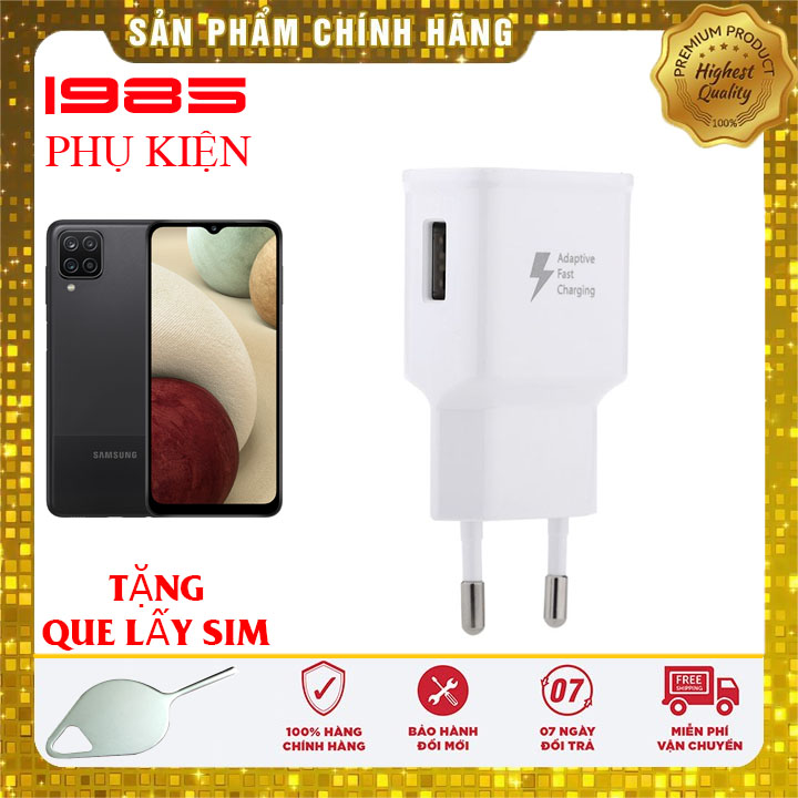 Cóc sạc nhanh trắng samsung a12 chính hãng