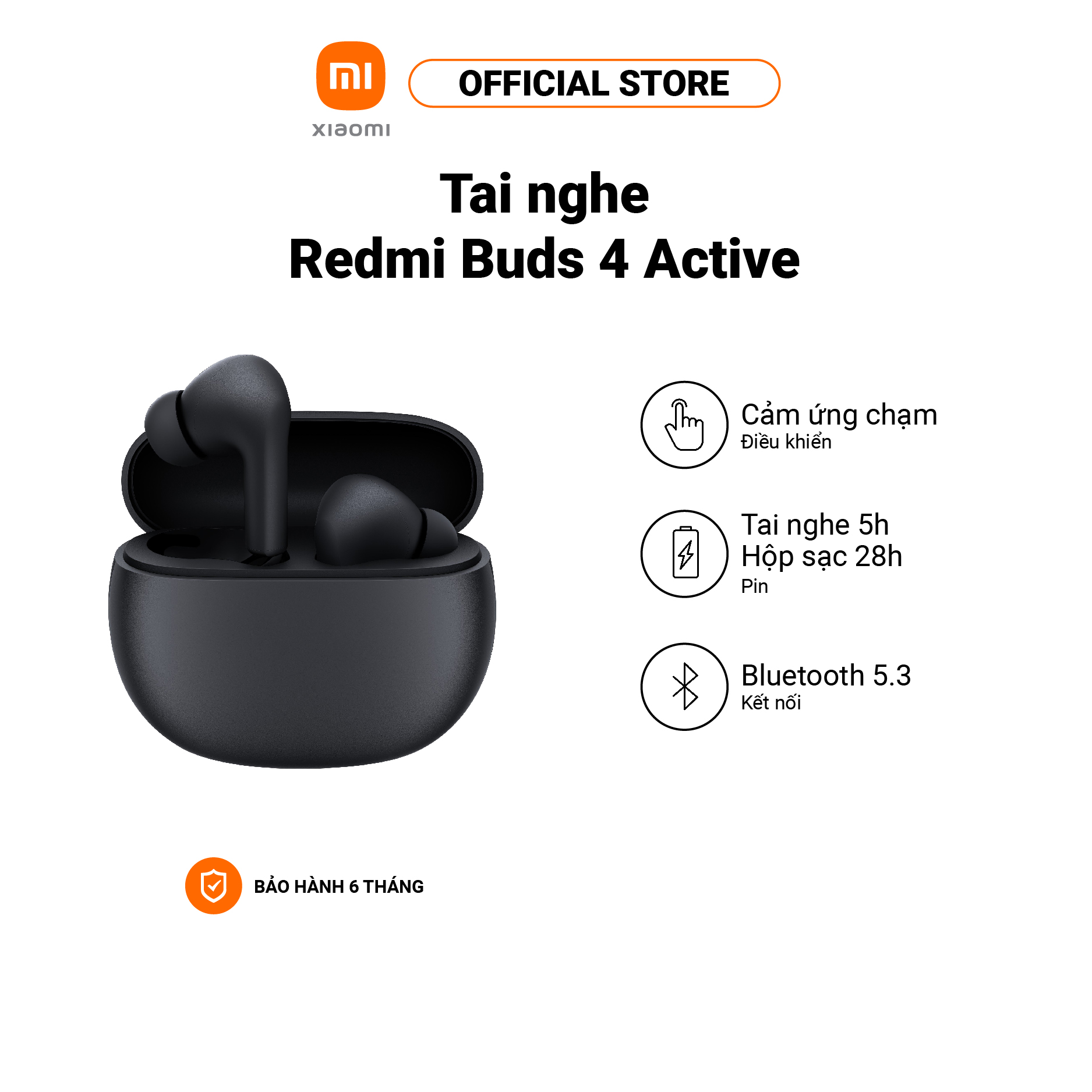 Tai nghe Bluetooth True Wireless Redmi Buds 4 Active