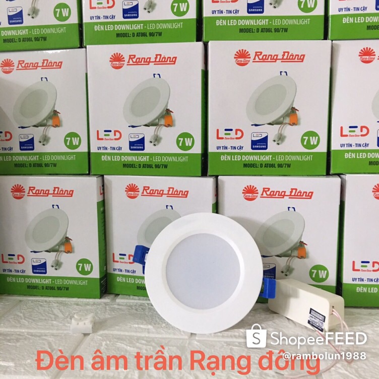 Đèn led âm trần Rạng đông 3w 5w 7w
