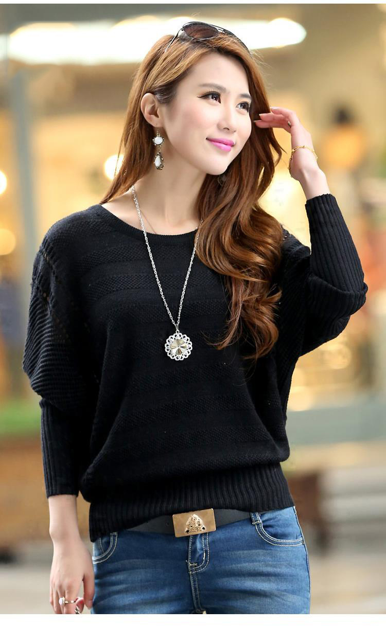 Áo len nữ phong cách Hàn kiểu cánh dơi AL04