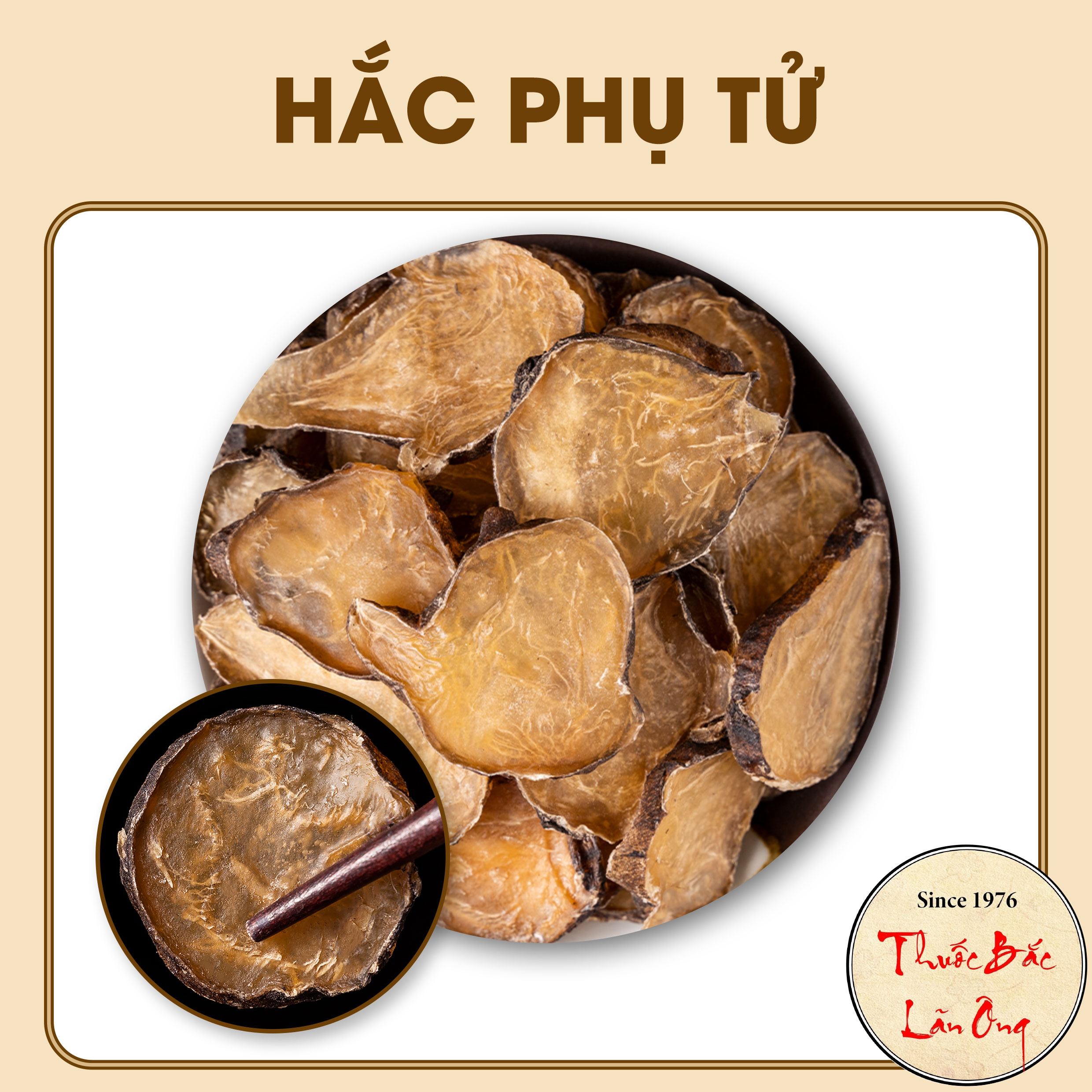 Hắc phụ tử 100g khô, sạch, thơm - lãn ông