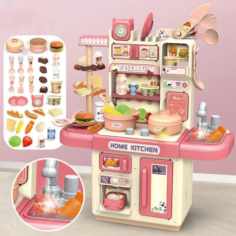 Đồ chơi nhà bếp nấu ăn thật mini bộ nấu ăn cho trẻ em bộ đầy đủ đồ chơi nấu ăn và nấu ăn thực sự cho trẻ em
