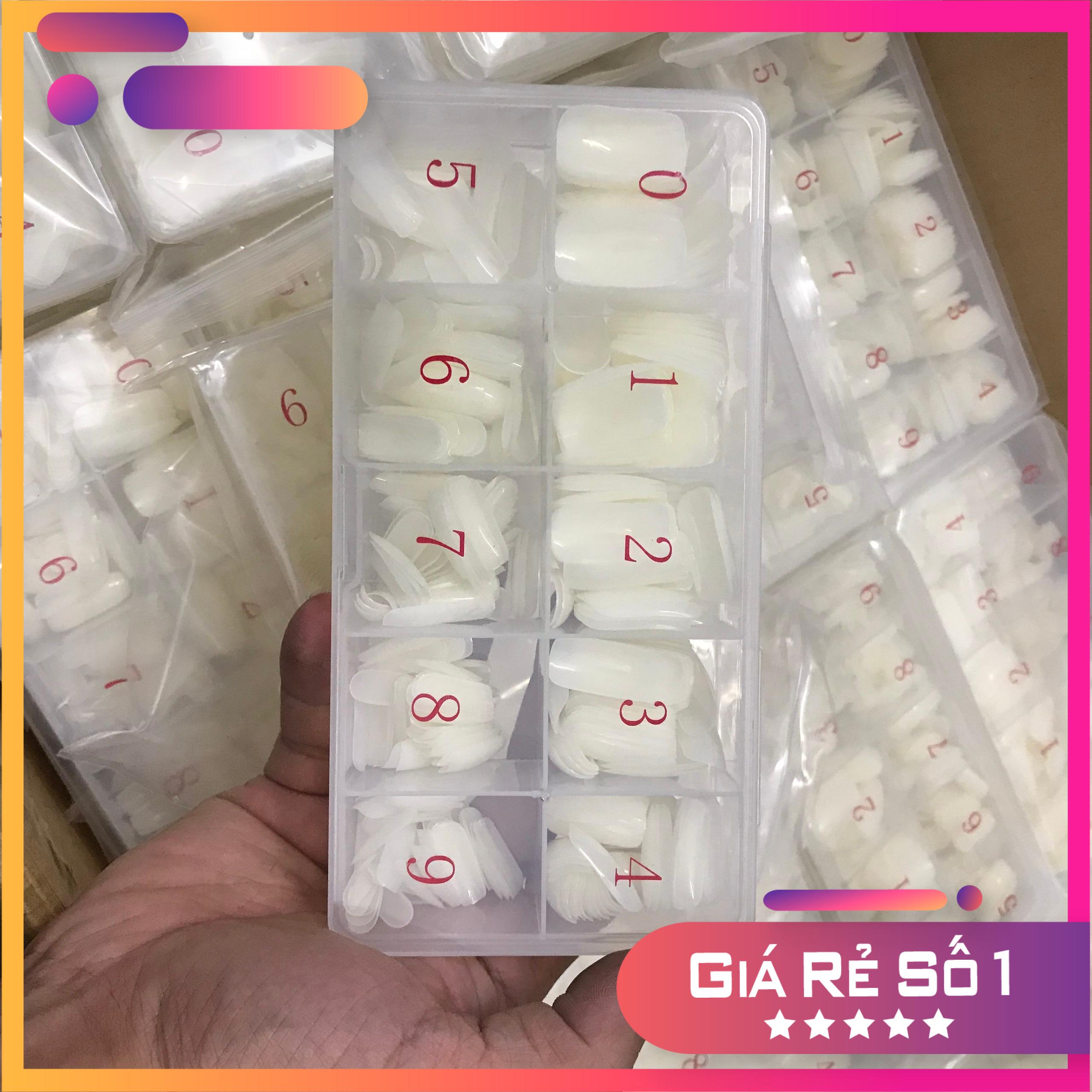 Móng úp chân dài đủ size hộp 500 móng