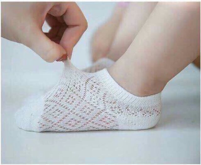 Set 5 Đôi Tất Lưới Mùa Hè Thoáng Mát Cho Bé