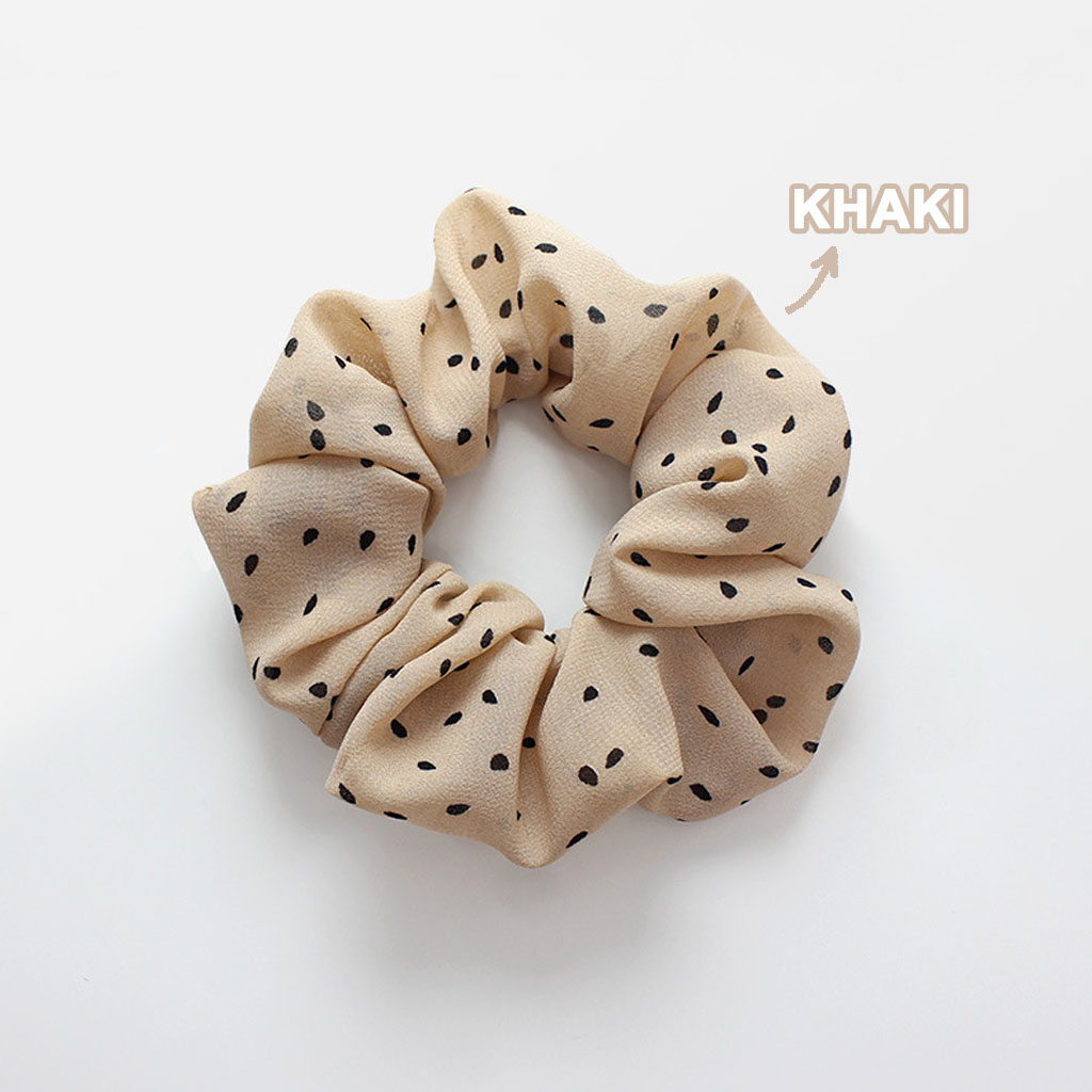 Cột tóc vải Scrunchies Hạt Mè dễ thương CT66
