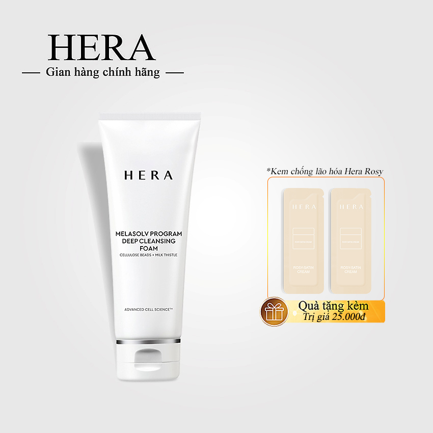 Sữa Rửa Mặt Trắng Da Hera White Program Deep Cleansing Foam 50ml - Sữa rửa mặt Hera