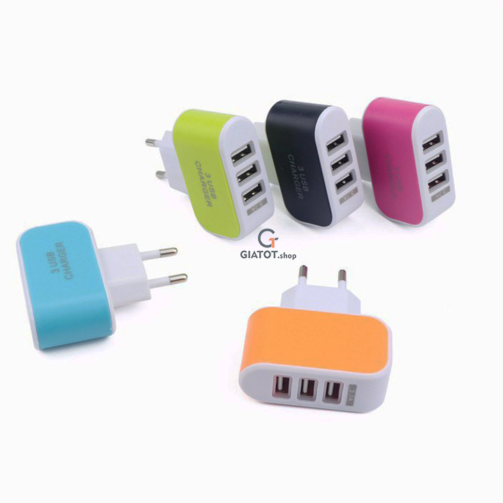 Củ Sạc 3 Cổng Usb 3 1A