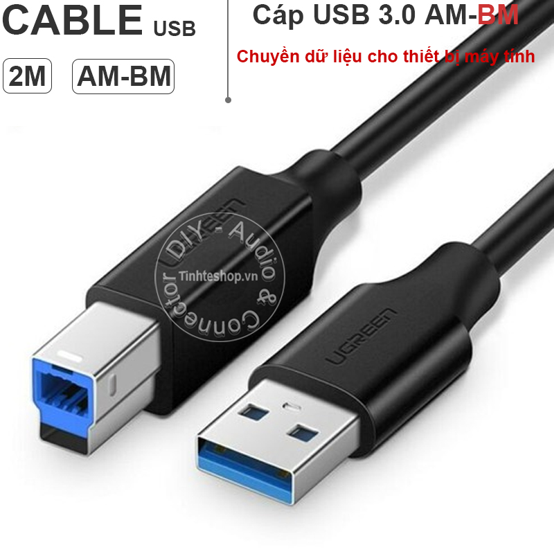 Usb 3.0 cable am-bm 2 meters ugreen us210 10372