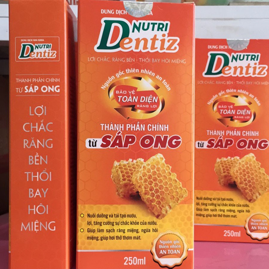 Nutri Dentiz Nước Súc Miệng Làm Sạch Răng Miệng Chai 250ml