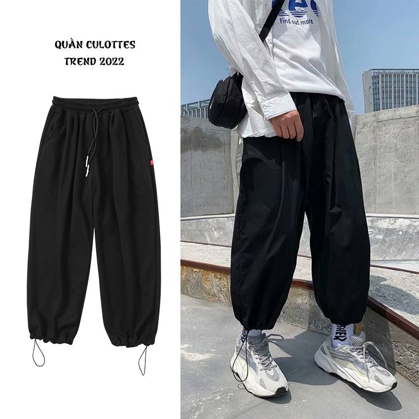 Quần Thể Thao Nam Mặc Hai Kiểu Culottes Ống Rộng Hoặc Kiểu Jogger Rút Gấu Cá Tính Phong Cách Hàn Quốc Thời Trang FORHIMCS2 JOGGER NAM 9000064C6