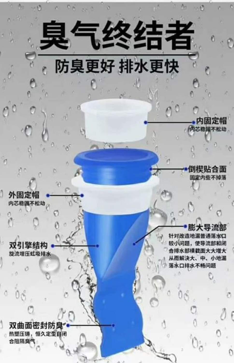 Bộ Silicon Chặn Mùi Hôi Cống