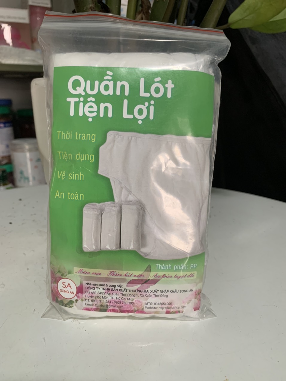 Quần lót giấy đũng cotton cho mẹ ( 5 Cái/gói)