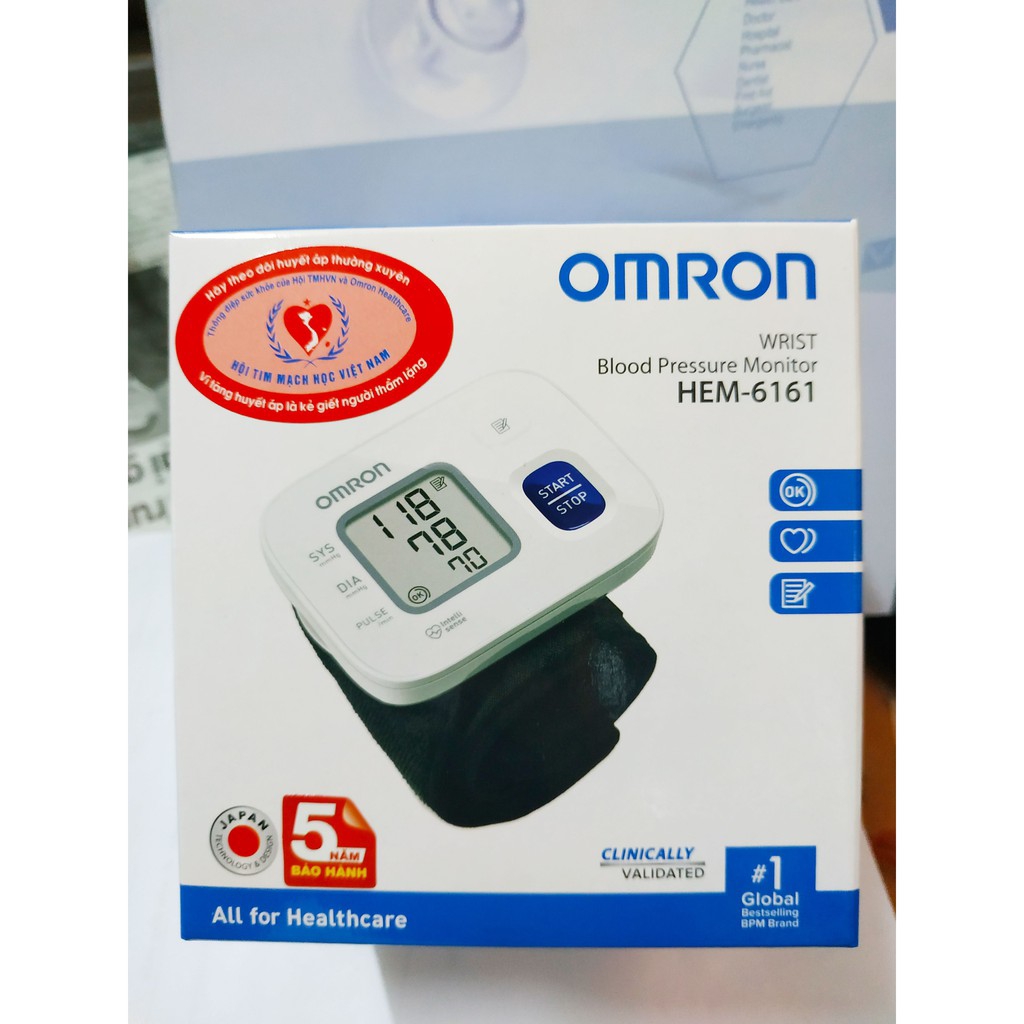 Máy Đo Huyết Áp Cổ Tay Omron - HEM-6161
