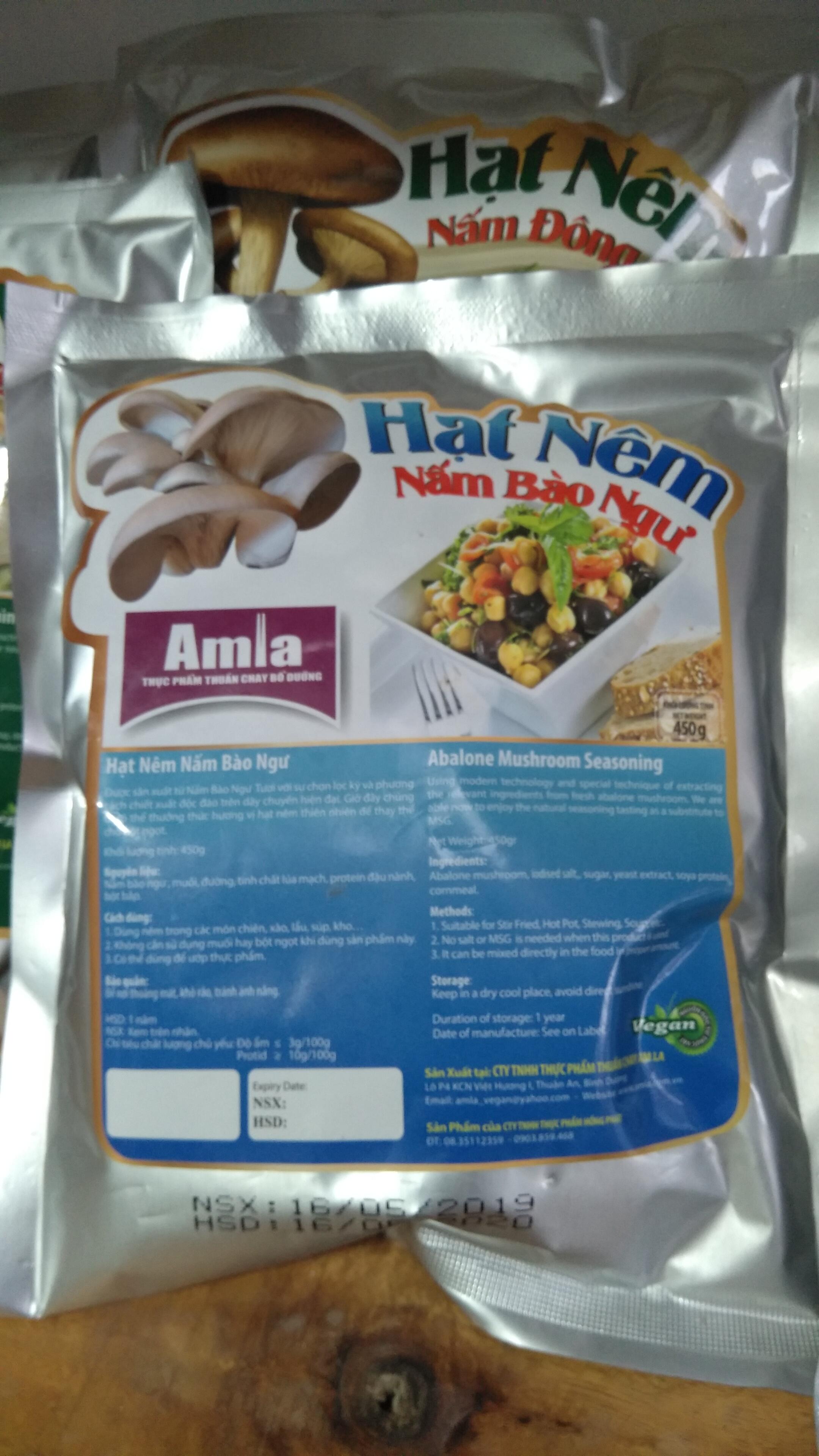 [HCM]hạt nêm nấm đông cô thuần chay 455g