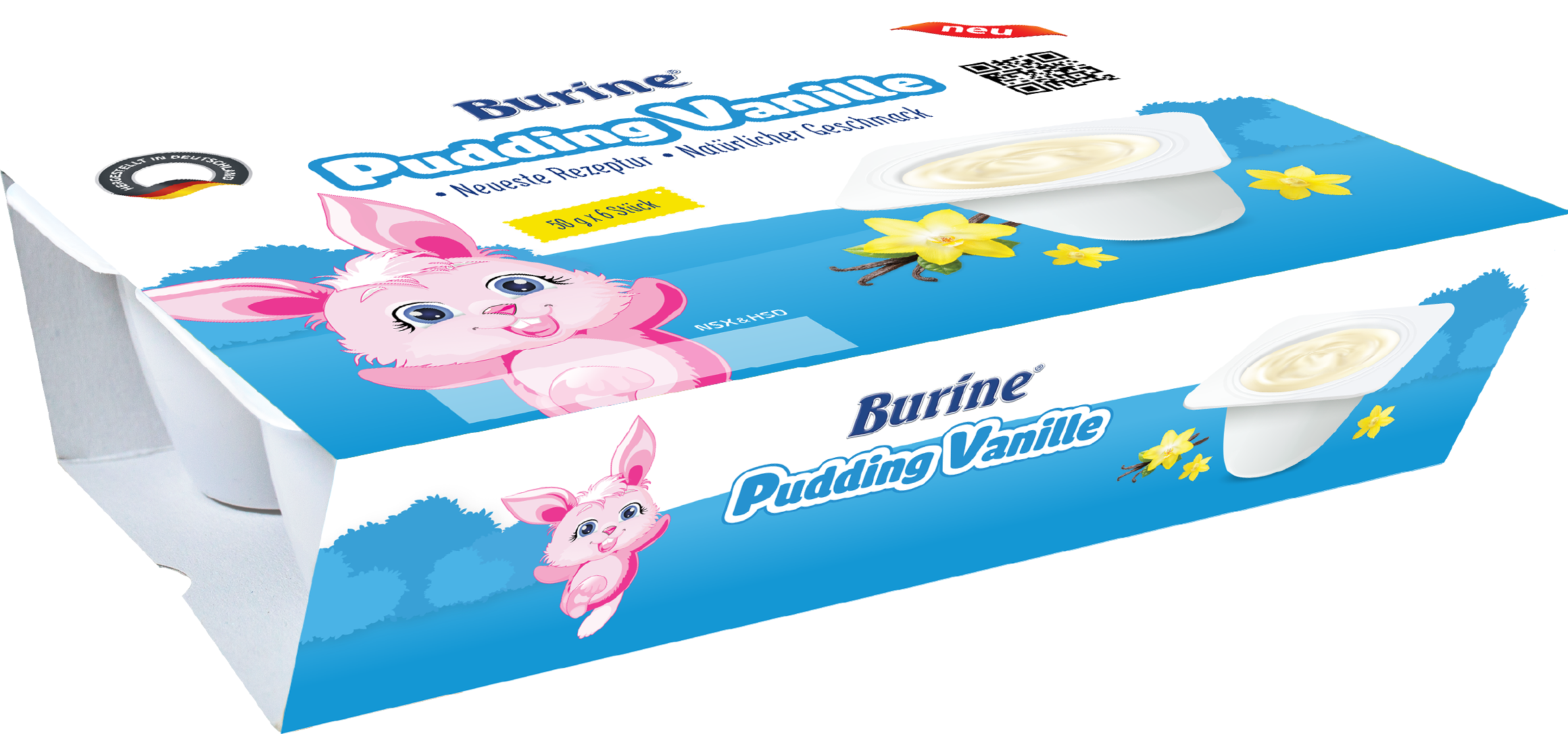 [quà tặng hot] pudding ăn dặm burine dành cho bé từ 6 tháng tuổi - nhập khẩu 100% từ đức - lốc 6 hũ x 50g 2