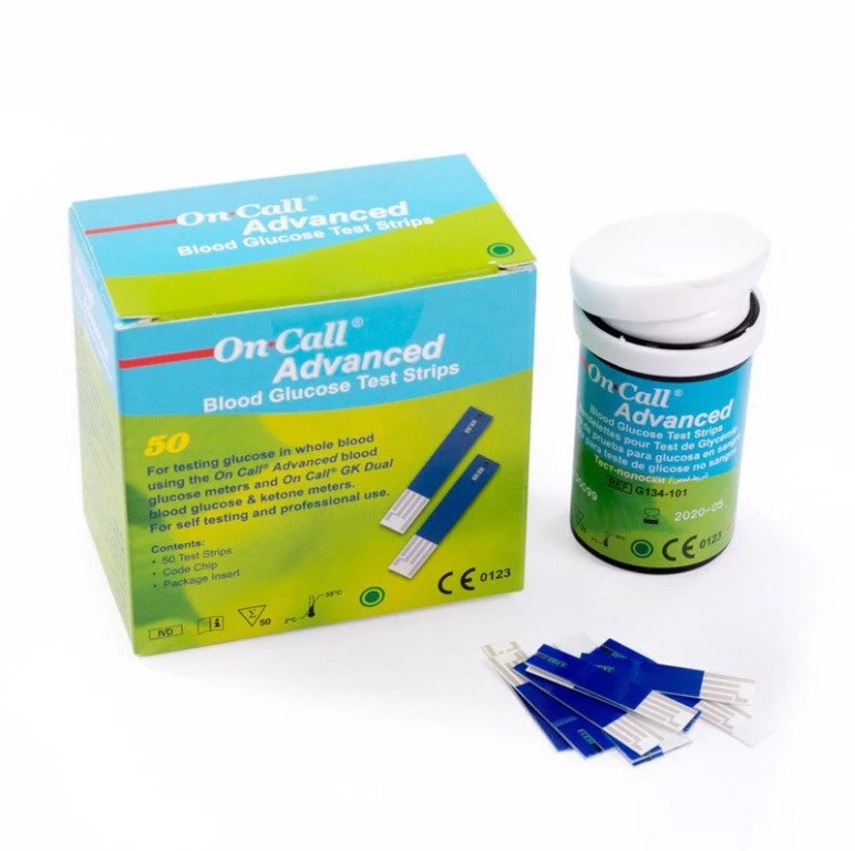 Que thử đường huyết Acon On call Advanced 25 que