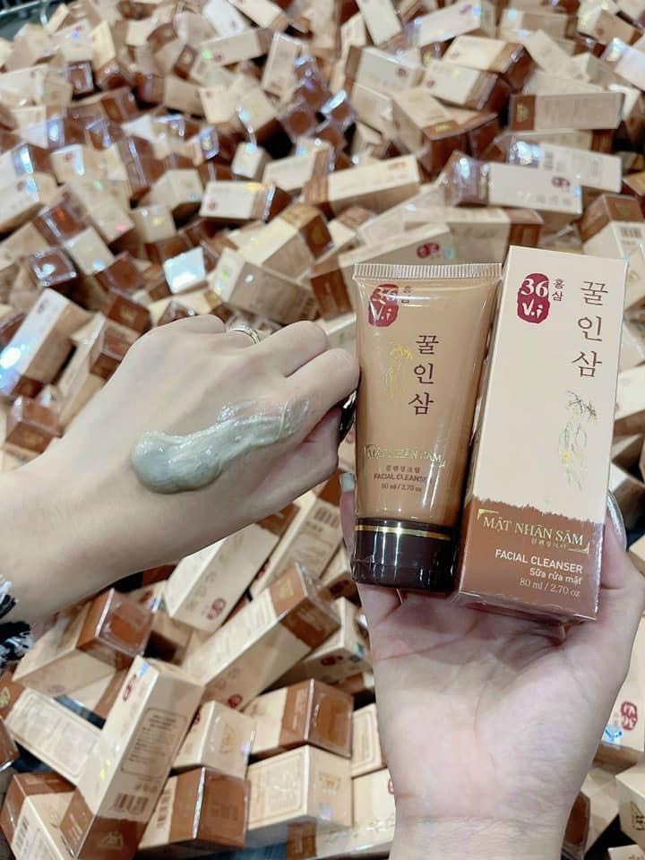 Sữa Rửa Mặt Mật Nhân Sâm- Cao sâm mụn đỏ 36 vị