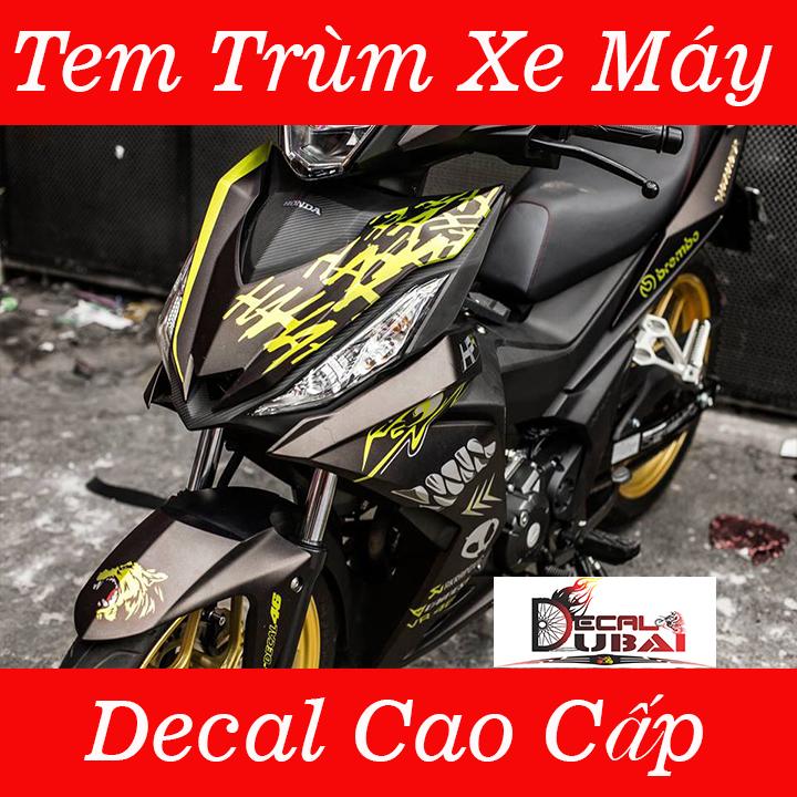 Tem trùm Dán Xe winner Đen Vàng Mẫu Mới