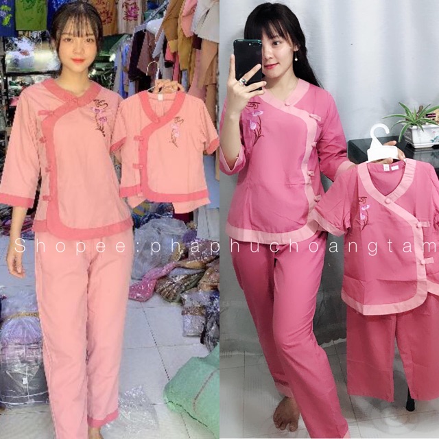 Đồ Lam Đi Chùa Tim Phối Kate Giá Rẻ Vô Địch