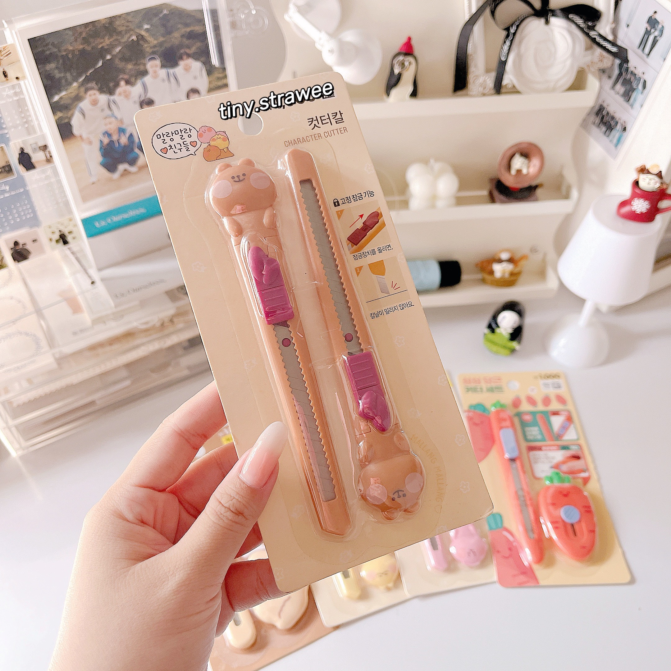 Set dao rọc giấy unbox Daiso Hàn
