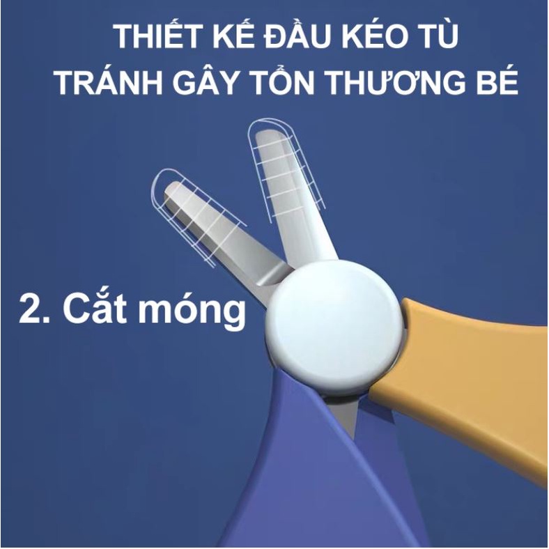 Bộ bấm móng tay, cắt móng tay cho bé cao cấp 5 món