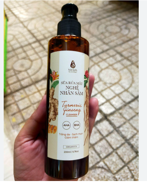 Sữa rửa mặt nghệ nhân sâm MELA (200ml)