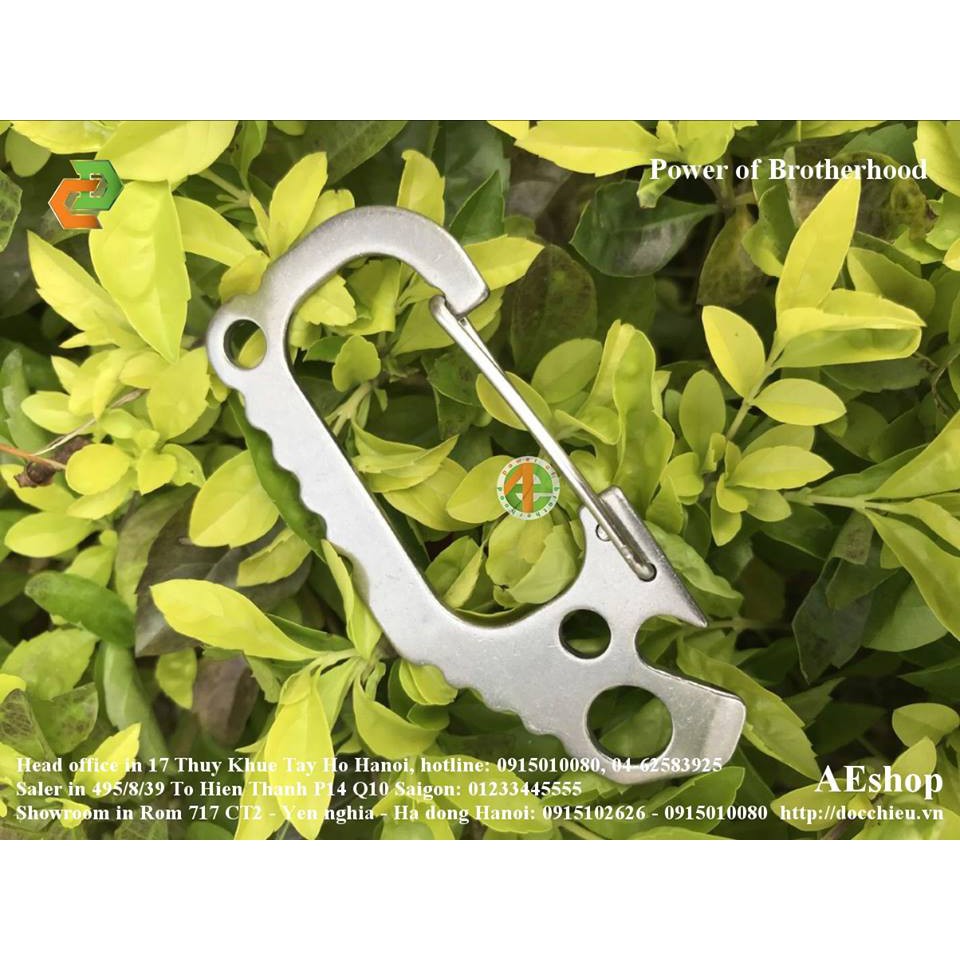 Dụng cụ đa năng EDC Inox 304 móc khóa đa năng