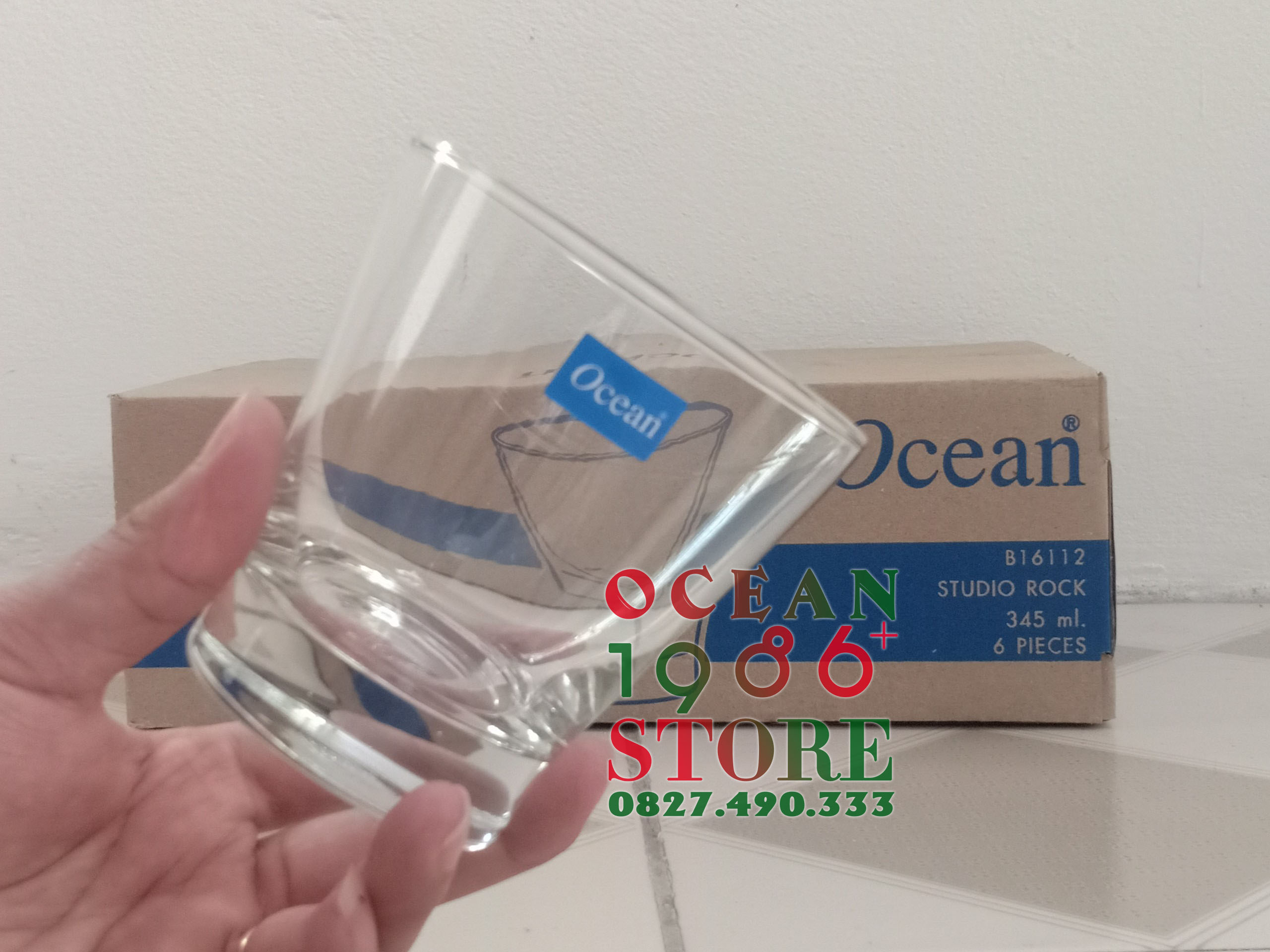 Bộ 6 Cốc Thủy Tinh Studio Rock Ocean – B16112 – 345ml