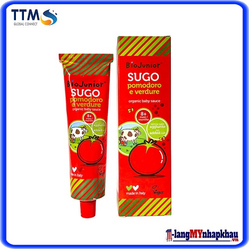 Sốt cà chua hữu cơ cho bé Bio Junior 150g