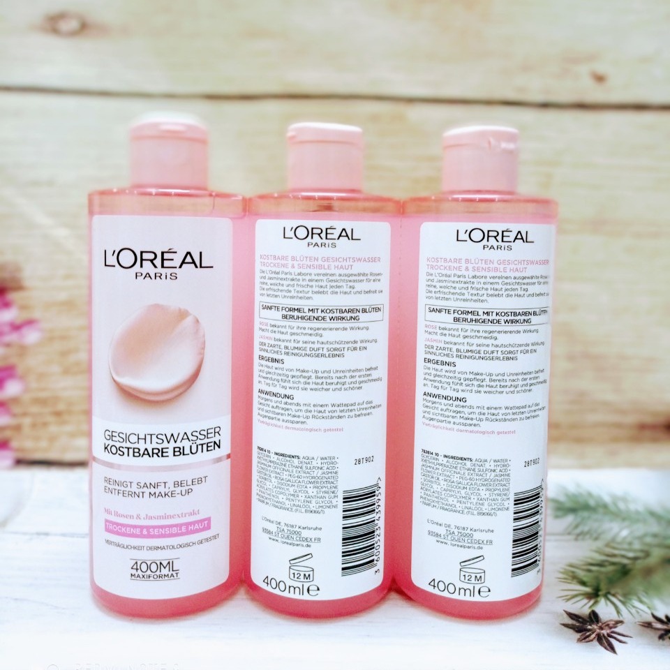Nước hoa hồng Loreal 400ml.
