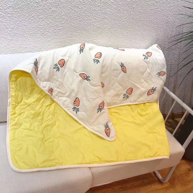 Chăn cotton đũi hè thu cho bé kích thước 1m1x1m3