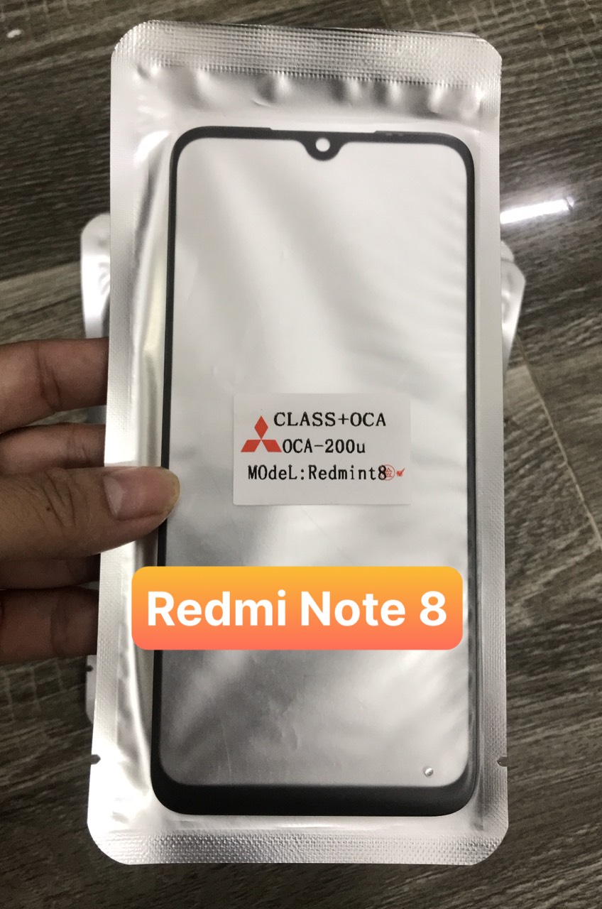 Kính ép liền keo Xiaomi Redmi Note 8 ( thay khi kính màn hình bị vỡ)