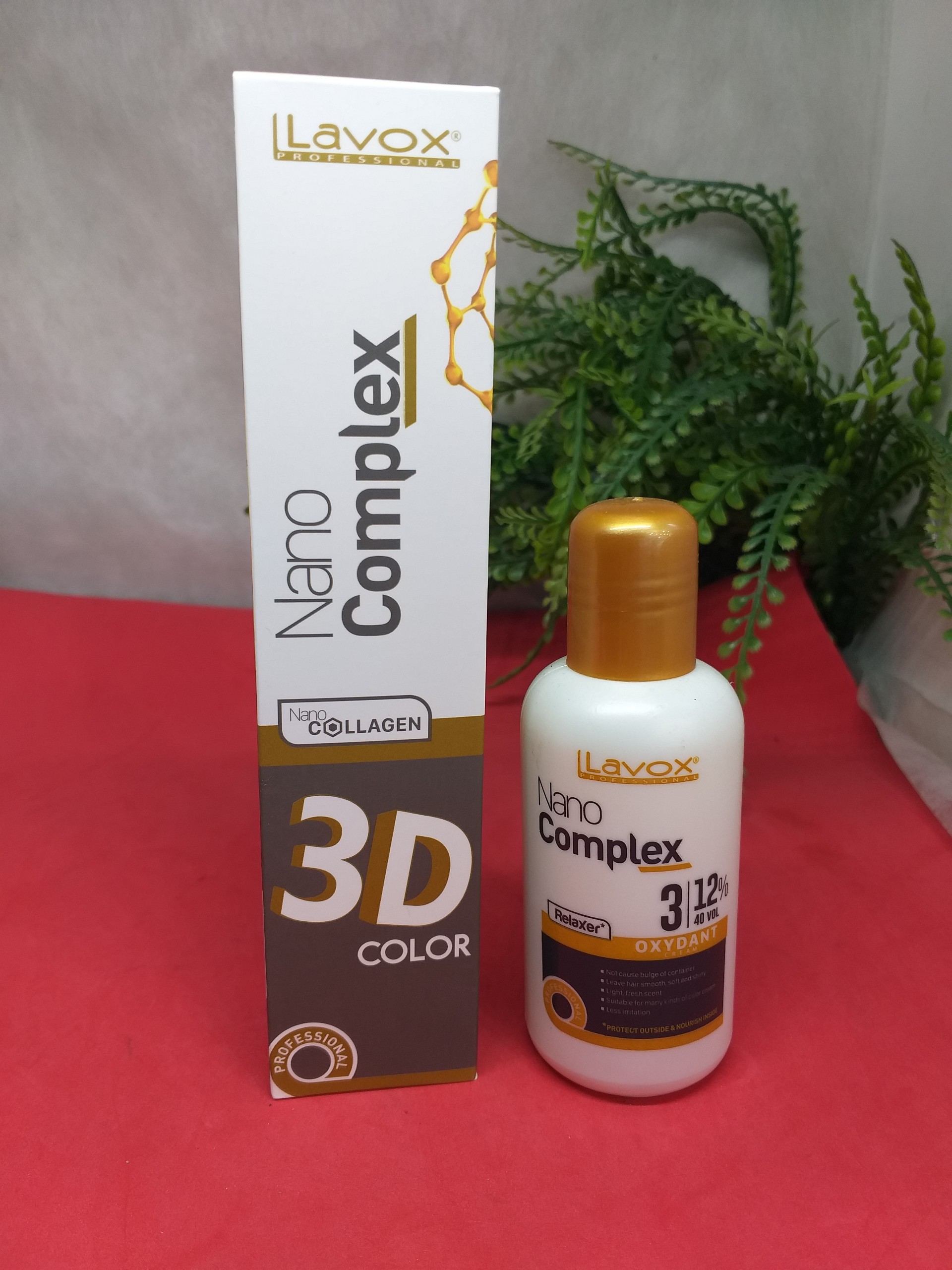 [HCM]Combo kem nhuộm tóc Lavox 00/00 & Oxy Lavox Nano Complex 100ml