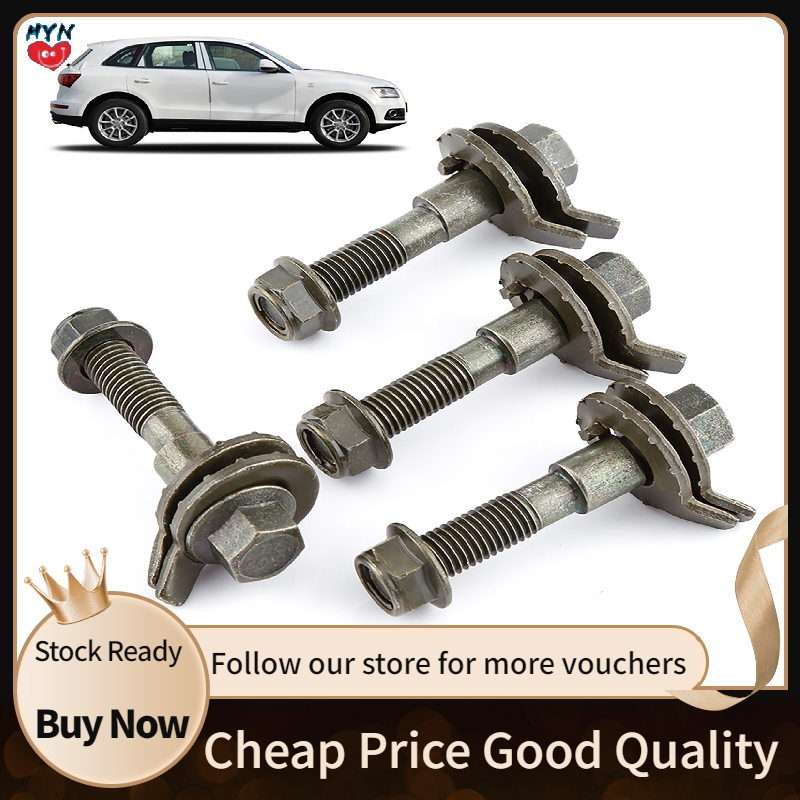 4pcs Vehicles Steel Four Wheel Alignment Adjustable Camber Kit Cam Bolt 14mm