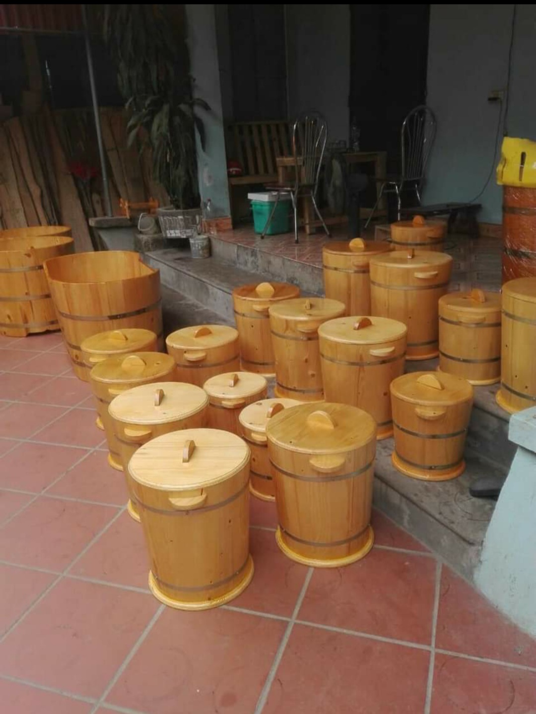 THÙNG GỖ ĐỰNG GẠO Loại 20 kg