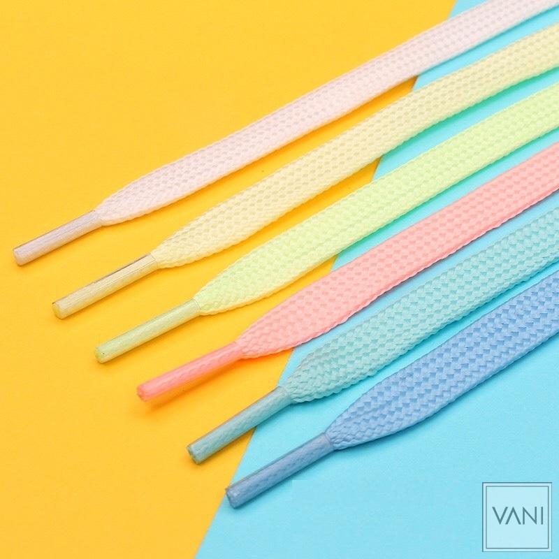 [HCM][ 5 MÀU ] DÂY GIÀY DẠ QUANG BẢN DẸP - VANI STORE