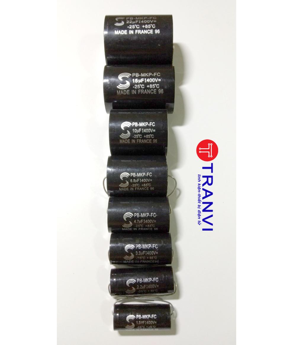 TỤ PHÂN TẦN LOA 15MF 400V-BỘ 2 CÁI