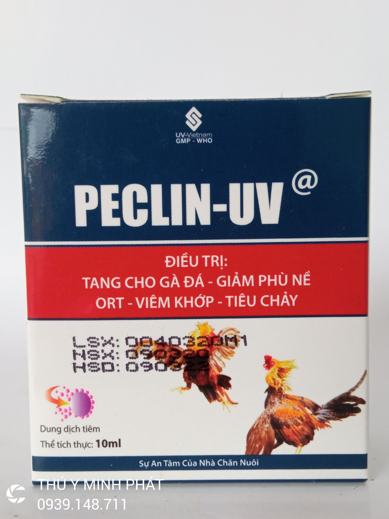 PECLIN UV cặp tang cho gà 20ml