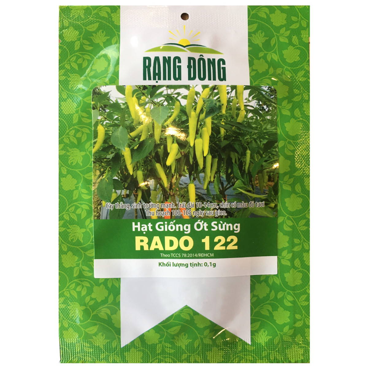 Hạt giống Ớt sừng vàng 0.2gr