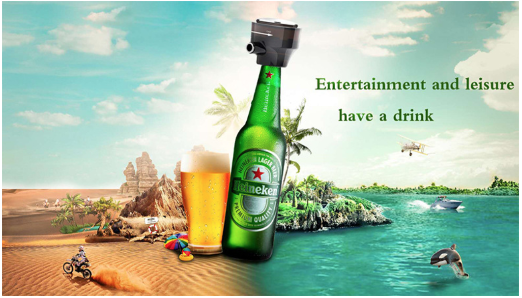 Worldmart - Máy tạo bia tươi Đức Ingenious Foam (dùng được chai, lon)